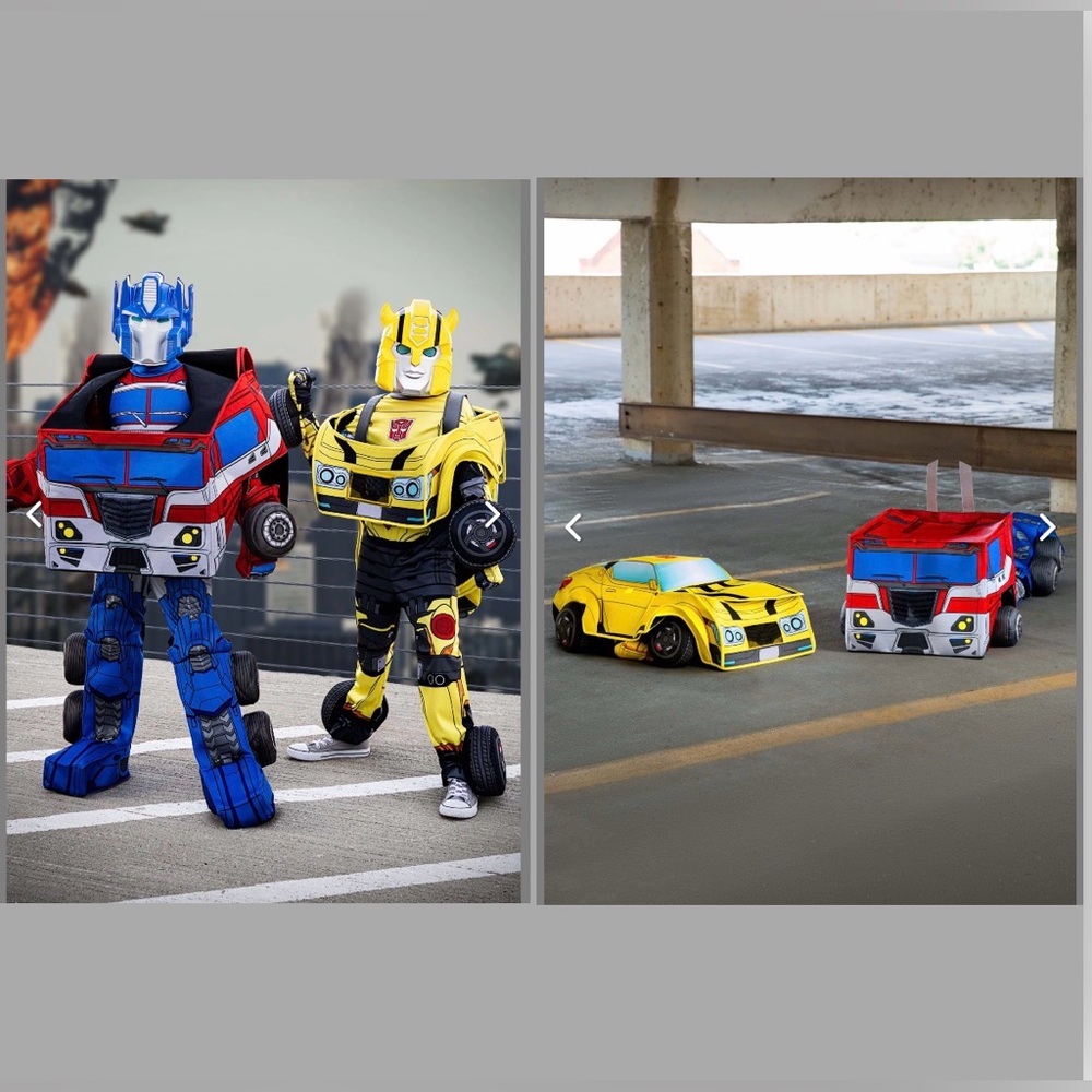 2 for the price of 1 transformers costumes